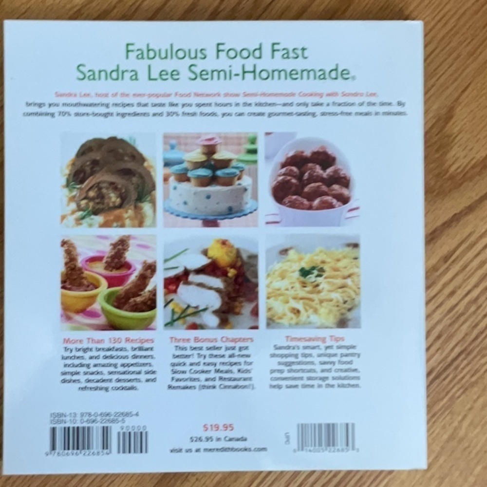 SANDRA Lee Semi-Homemade Cooking Cookbook - Picture 2 of 4